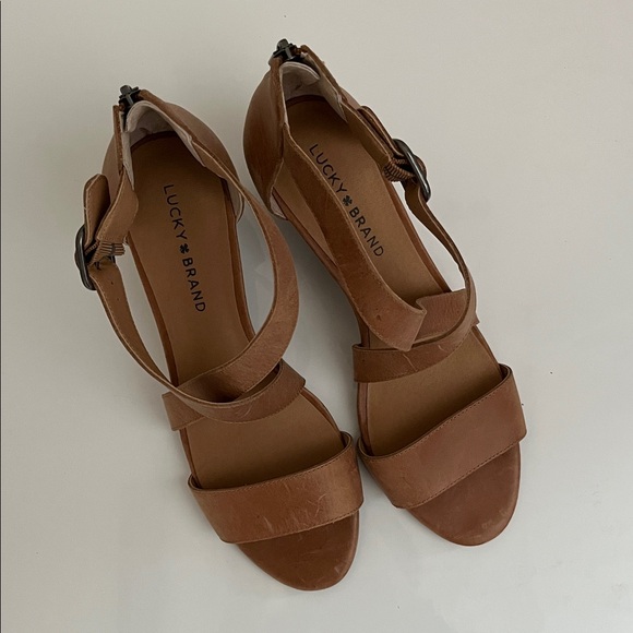 Lucky Brand Shoes - Lucky Brand Women's Brown Wedge Sandals